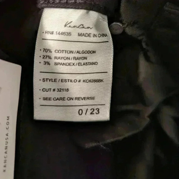 KanCan women's black distressed patch worked jeans size 0/23 - Picture 6 of 7